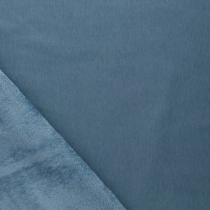 Tissu sweat polaire alpine - Bleu acier