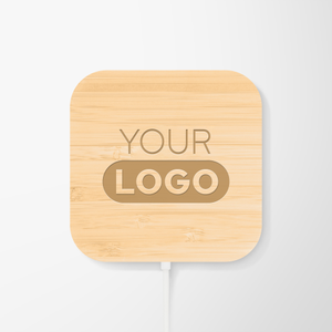 Engraved Bamboo Mag Max Magnetic Wireless Charger