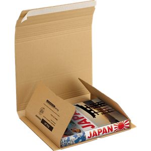 RAJA Book Mailer Single Wall Corrugated Cardboard 320 (W) x 320 (H) mm Brown Pack of 25