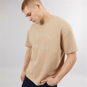 Bench Mens Traxon Oversized T-Shirt Stone