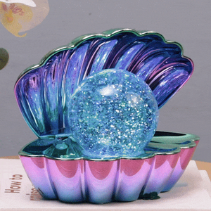 Ombre Glitter Pearl Shell Lamp