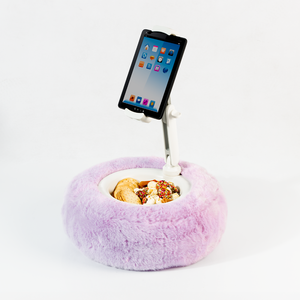 Tablet Stand With Snack Bowl Lilac