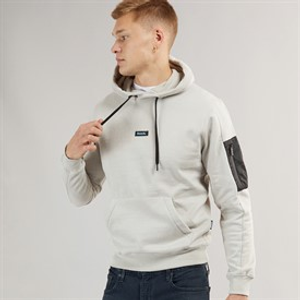 Bench Mens Rudyard Hoodie Frost Grey