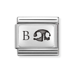 Classic Silver Pet Nose Print Engraving Charm