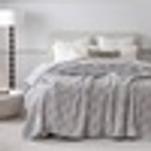 Teddy Mink Blanket Silver