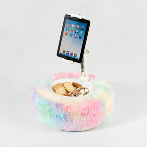 Tablet Stand With Snack Bowl Rainbow