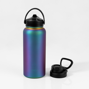 SWIG Iridescent Water Bottle with Two Lids 950mL