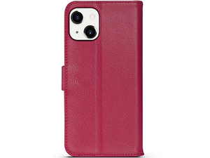 Premium Leather Wallet Case for Apple iPhone 15 - Pink
