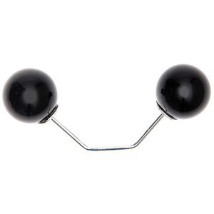 Epingle à vis 2 tête branche argent 65 mm - Noir