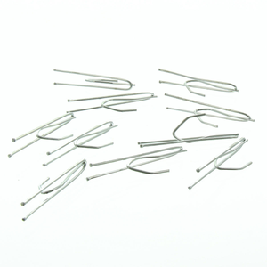 Agrafes 2 branches pli flamand 30 mm de tête accroche basse