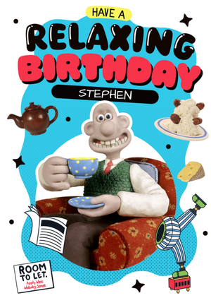 Wallace And Gromit Have A Relaxing Birthday Card
