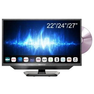 Alphatronics SLA-Line+ 12/24V Smart TV with DVD and Integrated Soundbar 22"/ 24"/ "27" - 27"