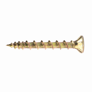 4.0 x 25mm Screw Tite Countersunk Pozi All Purpose Screw Zinc Yellow (Pack of 200)