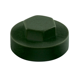 19mm Juniper Green Colour Cap for Hexagon Self Drilling Tek Screws Pack of 1000