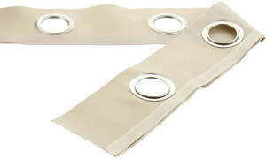 Bande à oeillets argent mat - Mastic