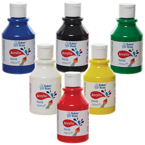 Primaire kleuren acrylverf pak 150ml