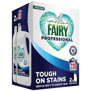 Fairy Professional Non Biological Liquid, 4.95L 110 Wash, Pack of 2