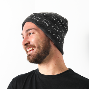 Undakuva Multi "F*cks" Black Beanie