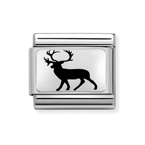 Classic Silver Stag Charm