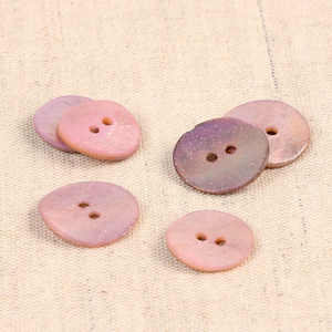 Bouton nacre glitter - Rose layette