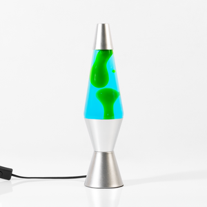 Lava Lamp Silver Green