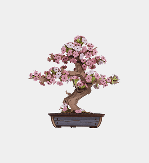 Rolife Sakura Bonsai Wooden Model Kit