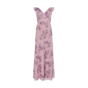 Amelia Pink Embellished Maxi Dress (L)