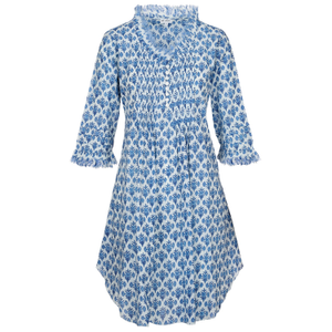 Annabel Cotton Tunic In Blue Thistle (XXXL)