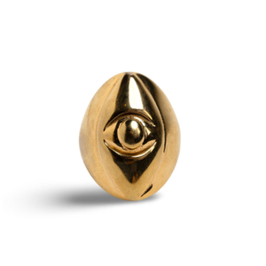 Athena Evil Eye Ring Yellow Gold (N 1/2 (UK))