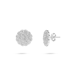 Aurora Stud Earrings In Silver