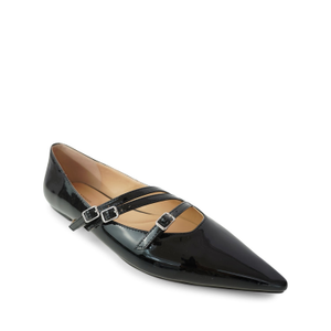 Begin Again Buckled Flat - Black Patent (6 UK)