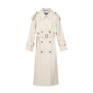 Beige Trenchcoat With Decorative Belts (M)
