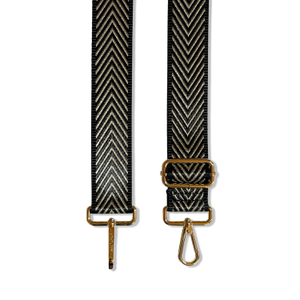 Black And Gold Chevron Strap