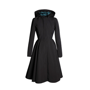 Black Coat With Emerald Green Lining: Deep Emerald (S)