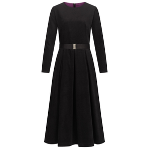 Black Corduroy Belted Dress (L)