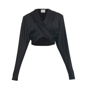 Black Eclips Crop Hoodie (S)