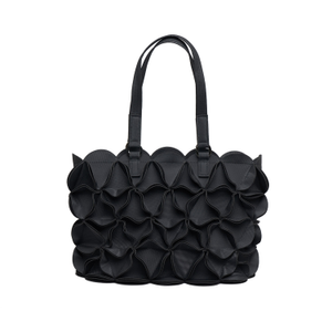 Blossom Rectangle Tote Bag - Black