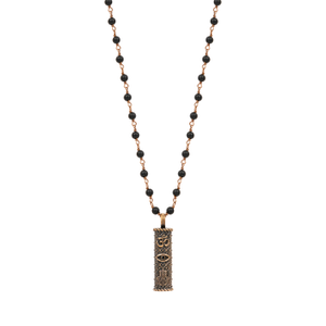 Matte Onyx Protection Necklace – Triple Protection Gemstone Jewelry – Brilliant Spirit