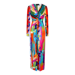 Brush Stroke Lola Maxi Dress (L)