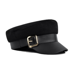 Buckled Baker Boy Hat (one size)