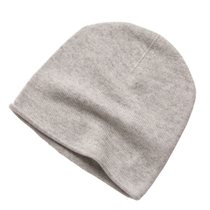 Cashmere Grey Beanie Hat (one size)