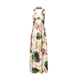 Catalina Silky Gown In Rafflesia (M)