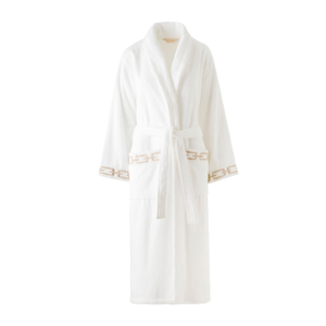 Chain Embroidery Bathrobe (S)