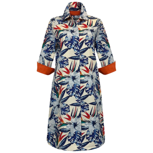 Clara Lilies Knee-Length Missy Fit A Line Dress (S)