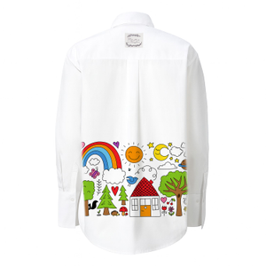Happy Drawing Hand Painted Shirt (XL)