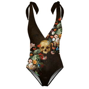 Danse Macabre One Piece Swimsuit (S)