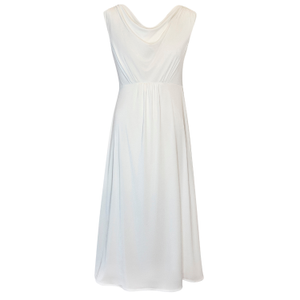 Darcie Cowl Neck Dress In Ivory (L)