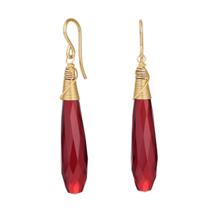 Daria Red Earrings (one size)