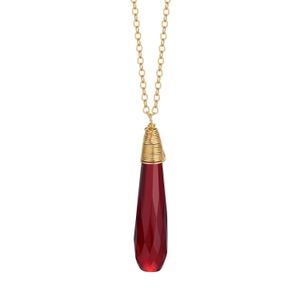 Daria Red Necklace (20")