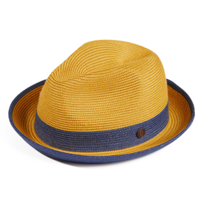 Dasmarca Florence Yellow Summer Two Tone Crushable Hat (59cm)